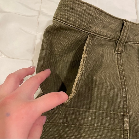 free people | canvas relaxed mini cargo skirt - Picture 8 of 12